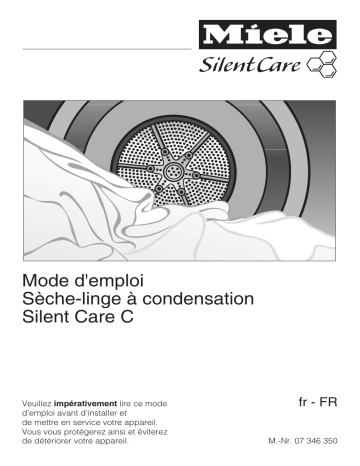 Manuel du propriétaire | Miele SILENTCARE Manuel utilisateur | Fixfr