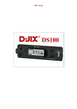 D-JIX D-SOUND 100 Manuel utilisateur