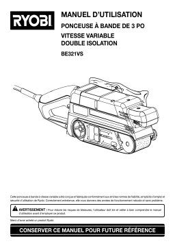 Ryobi BE321VS Manuel utilisateur