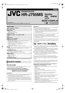 JVC HR-J795MS Manuel utilisateur