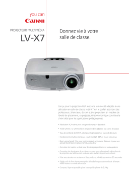 Canon LV-X7 Manuel utilisateur