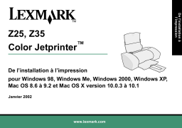 Lexmark Z25 Manuel utilisateur