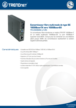 Trendnet TFC-2000MSC Manuel utilisateur