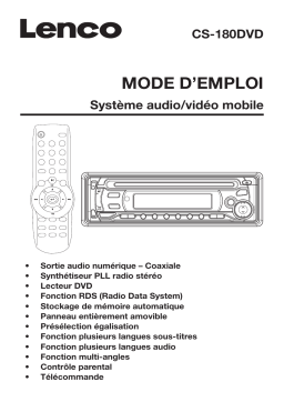 Lenco CS-180 DVD Manuel utilisateur