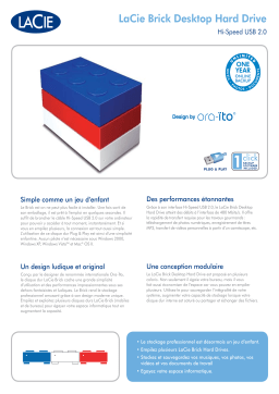 LaCie Brick Desktop Hard Drive Manuel utilisateur