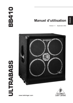 Behringer BB410 Manuel utilisateur