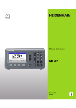 HEIDENHAIN ND 287 Manuel utilisateur