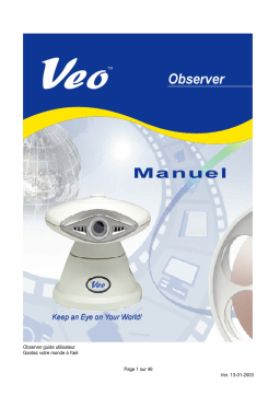 X10 VEO OBSERVER Manuel utilisateur