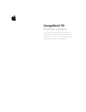 Manuel du propriétaire | Apple GarageBand Manuel utilisateur | Fixfr