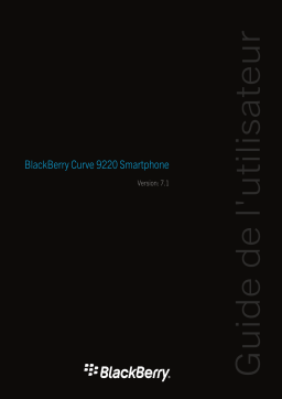Blackberry Curve 9220 Manuel utilisateur