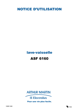 ARTHUR MARTIN ASF 6160 Manuel utilisateur