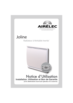 AIRELEC JOLINE Manuel utilisateur