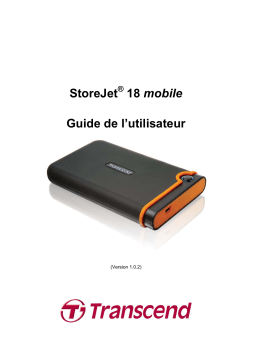 Transcend STOREJET 18M Manuel utilisateur