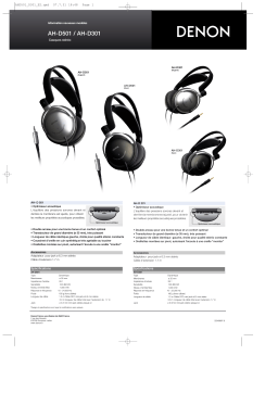 Denon AH-D501 Manuel utilisateur