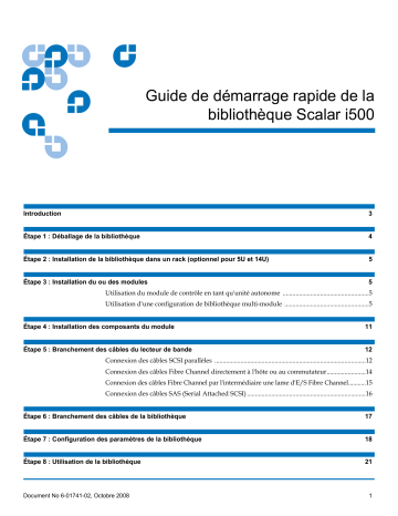 Manuel du propriétaire | Quantum Scalar i500 Manuel utilisateur | Fixfr