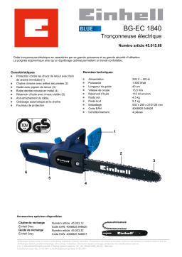 EINHELL BG-EC 1840 Manuel utilisateur