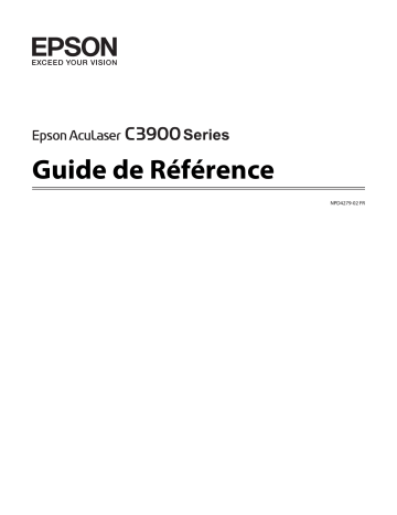 Manuel du propriétaire | Epson C3900 Manuel utilisateur | Fixfr