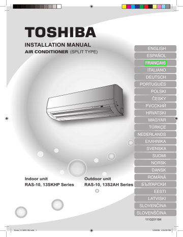 Manuel du propriétaire | Toshiba RAS-13SKHP-ES Manuel utilisateur | Fixfr