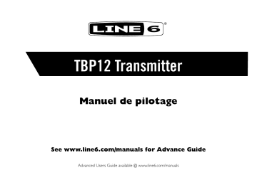 Manuel du propriétaire | Line 6 TBP12 Manuel utilisateur | Fixfr