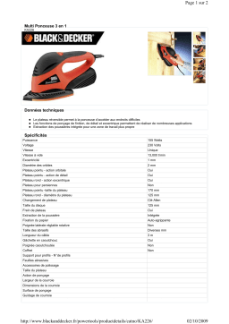 Black & Decker KA226 Manuel utilisateur