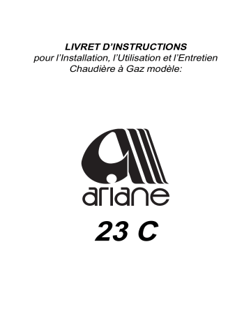 Manuel du propriétaire | ARIANE 23 C Manuel utilisateur | Fixfr