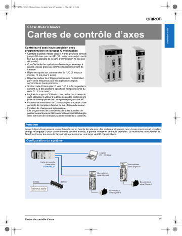 Manuel du propriétaire | Omron CS1W-MC221 Manuel utilisateur | Fixfr