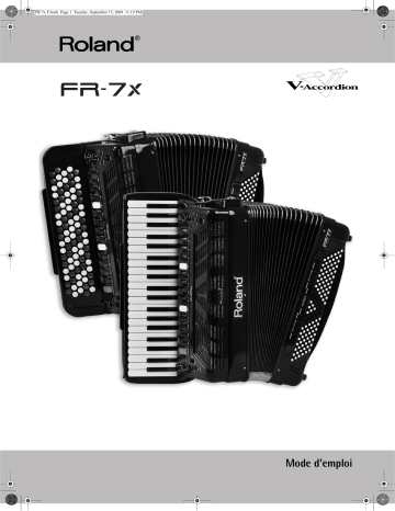 Manuel du propriétaire | Roland FR-7x Manuel utilisateur | Fixfr