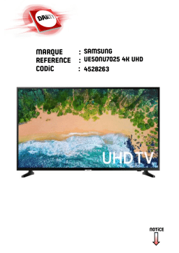 Samsung UE50NU7025UE55NU7025UE65NU7025UE43NU7025UE65NU7025 Manuel utilisateur