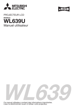 Mitsubishi WL639 Manuel utilisateur