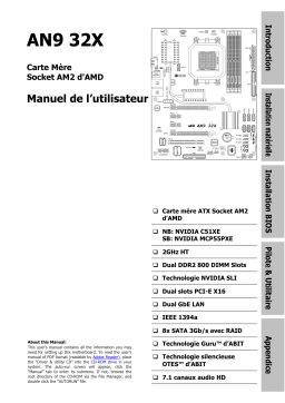 Abit AN9-32X Manuel utilisateur