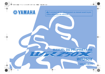 Manuel du propriétaire | Yamaha WR250X Manuel utilisateur | Fixfr