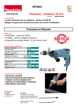 Makita DP3003 Manuel utilisateur