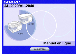 Sharp AL-2020 Manuel utilisateur