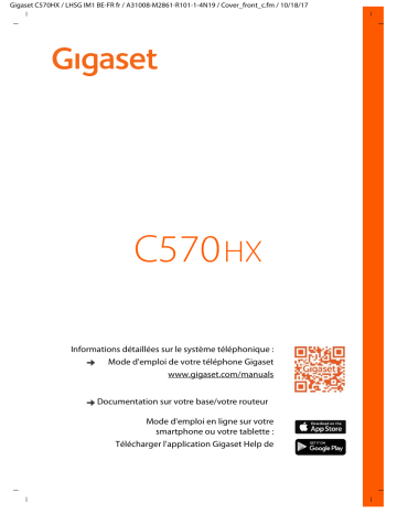 Manuel du propriétaire | Gigaset C570HX Manuel utilisateur | Fixfr