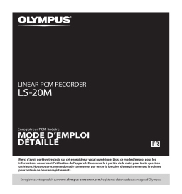 Olympus LS-20M Manuel utilisateur