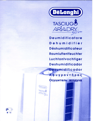 Manuel du propriétaire | DeLonghi Tasciugo Ariadry Slim Manuel utilisateur | Fixfr