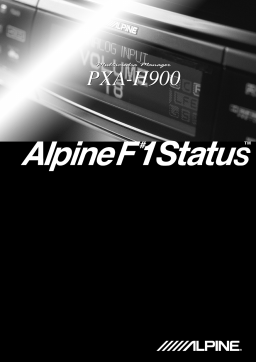 Alpine PXA-H900 Manuel utilisateur