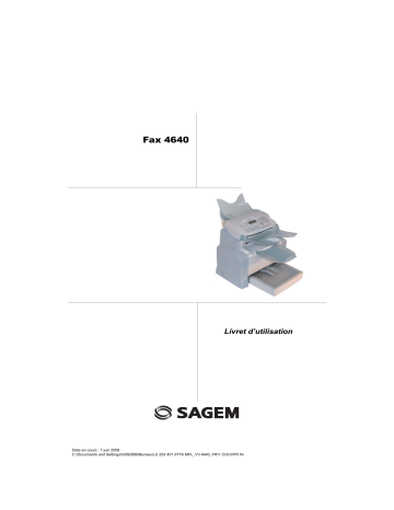 Manuel du propriétaire | Sagem MF 4640 Manuel utilisateur | Fixfr