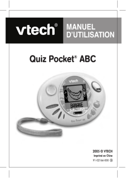 VTech QUIZ POCKET ABC Manuel utilisateur