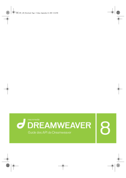 MACROMEDIA Dreamweaver 8 Manuel utilisateur