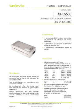 TELEVIC SPL5500 Manuel utilisateur