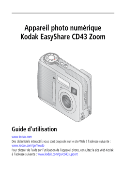Kodak EasyShare CD43 Manuel utilisateur