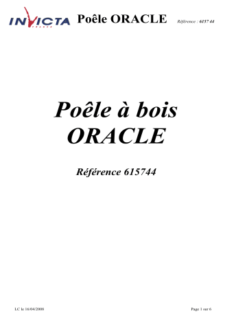 Manuel du propriétaire | Invicta Oracle Manuel utilisateur | Fixfr