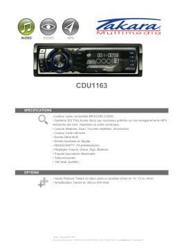 Takara CDU1163 Manuel utilisateur