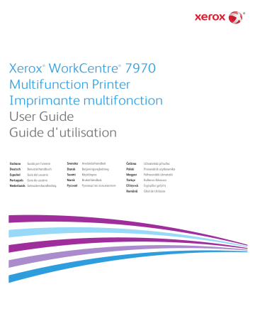 Manuel du propriétaire | Xerox WorkCentre 7970 Manuel utilisateur | Fixfr