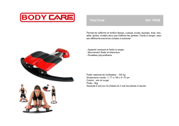 CARE FITNESS TOTAL CIRCLE Manuel utilisateur