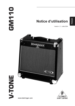 Behringer GM110 Manuel utilisateur