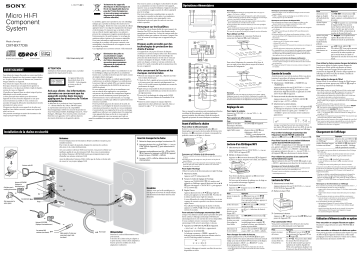 Manuel du propriétaire | Sony CMT-BX77DBI Manuel utilisateur | Fixfr