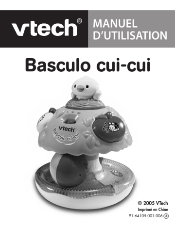 Manuel du propriétaire | VTech BASCULO CUI-CUI Manuel utilisateur | Fixfr