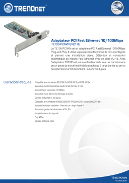 Trendnet TE100-PCIWN Manuel utilisateur